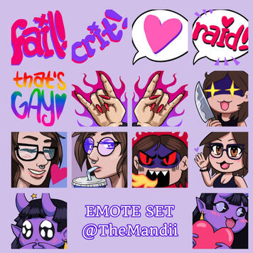 Twitch Emote set for my channel